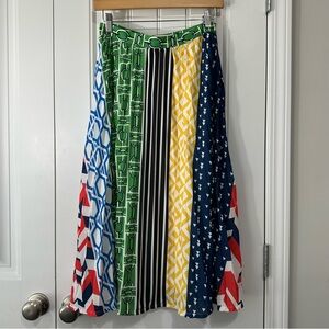 Flying Tomato Multicolor Geometric A-Line Skirt